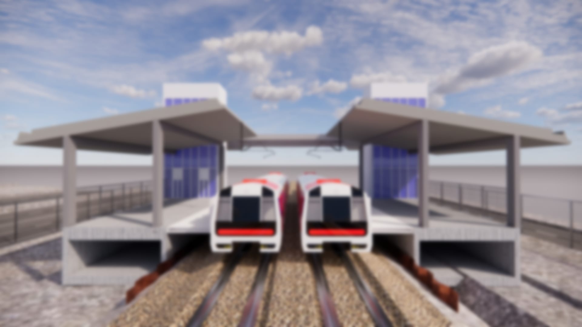 Pak Shek Kok station scheme